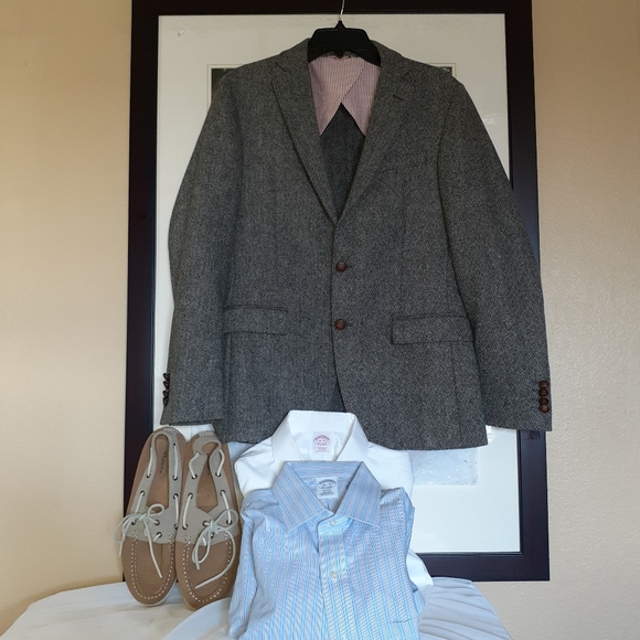 Brooks Brothers Tweed Slim Fit Jacket NWOT - Picture 2 of 8